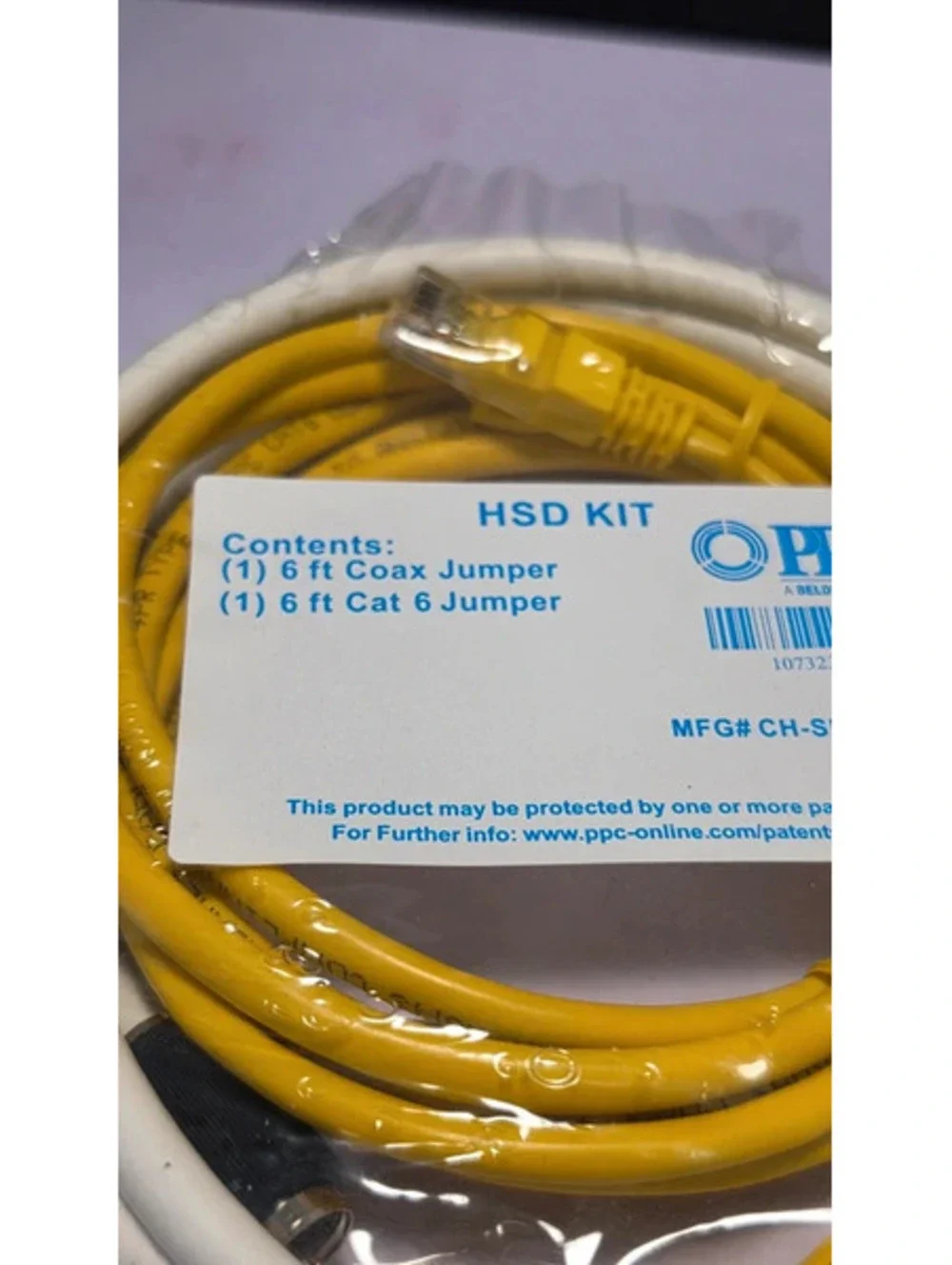 New HSD 6ft. Coax Jumper & 6ft. Cat 6 Jumper